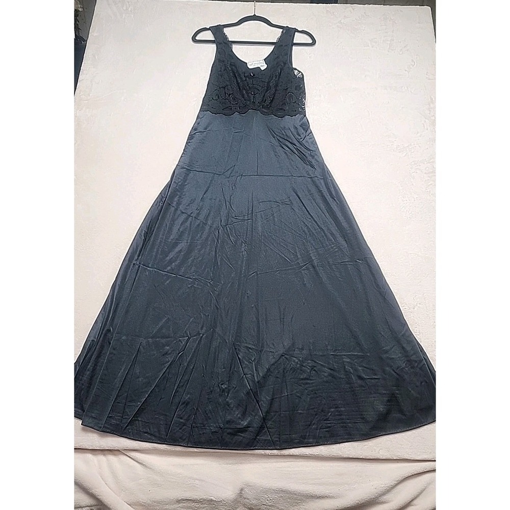 Soft Moments‎ Long Nightgown Black Sleeveless Medium